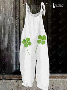 St. Patrick's Day Shamrock Sleeveless Casual Bodysuit
